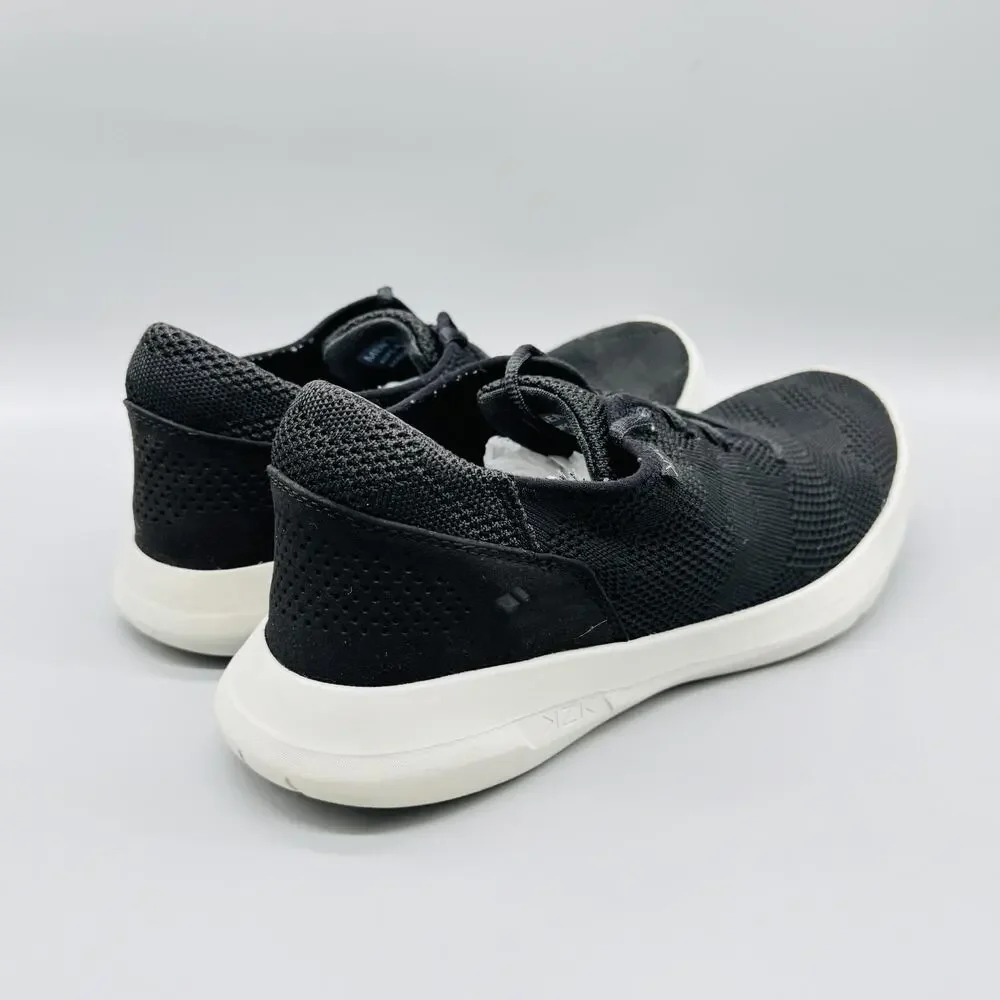 Kizik Shoes Mens 11 Black Knit Irvine Hands Free Lace Up Casual Walking Sneakers
